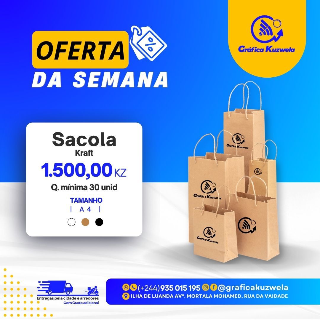 Sacola Kraft (A4)